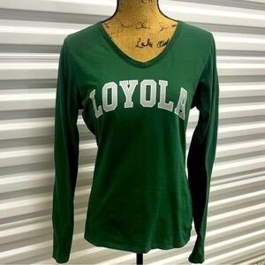 New Women’s Loyola Greyhounds Long Sleeve V-neck Tee Size Small by Fanatics